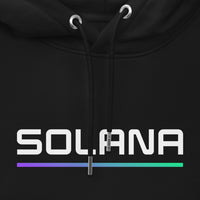 solana logo hoodie black