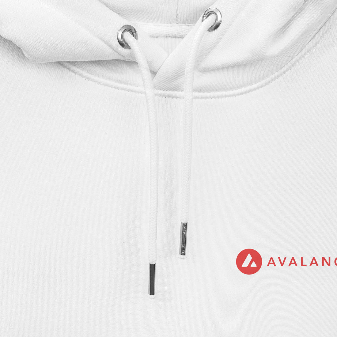 avax white logo hoodie