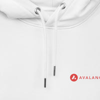 avax white logo hoodie