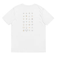 bitcoin back graphic tshirt white