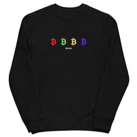 bitcoin btc logo graphic crewneck black