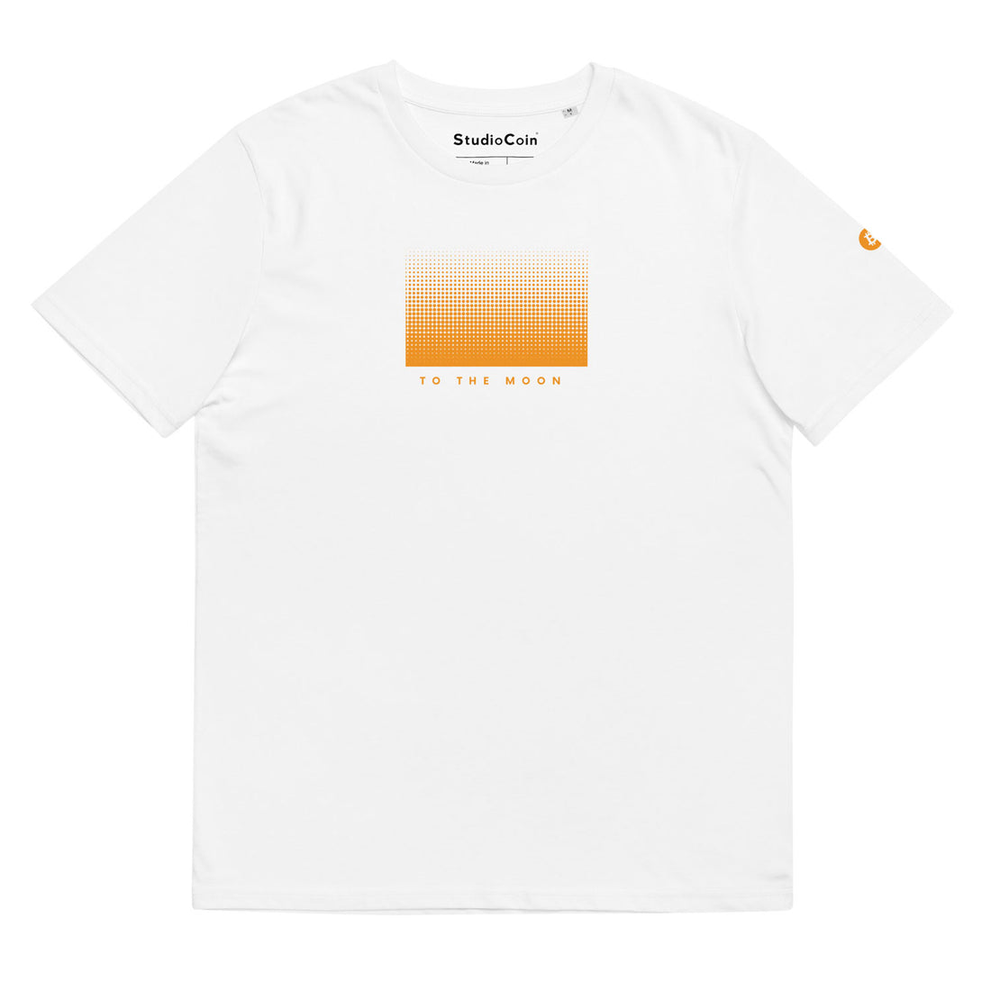 bitcoin to the moon tshirt white