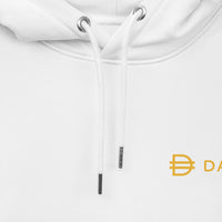 dai classic logo hoodie white