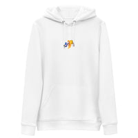 dash graphic hoodie white