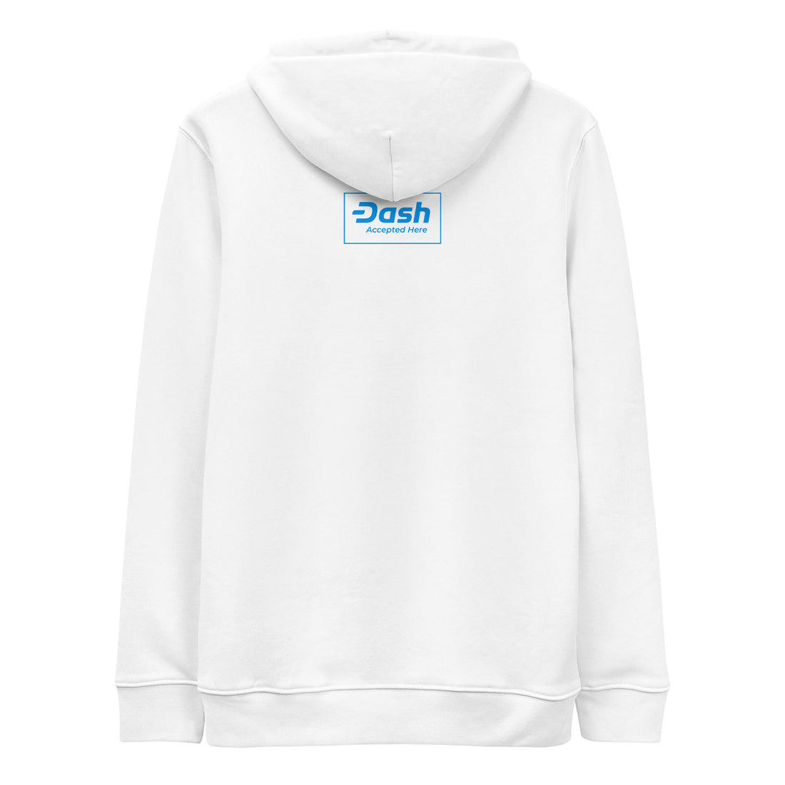 logo dash hoodie white