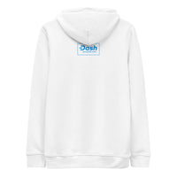 logo dash hoodie white