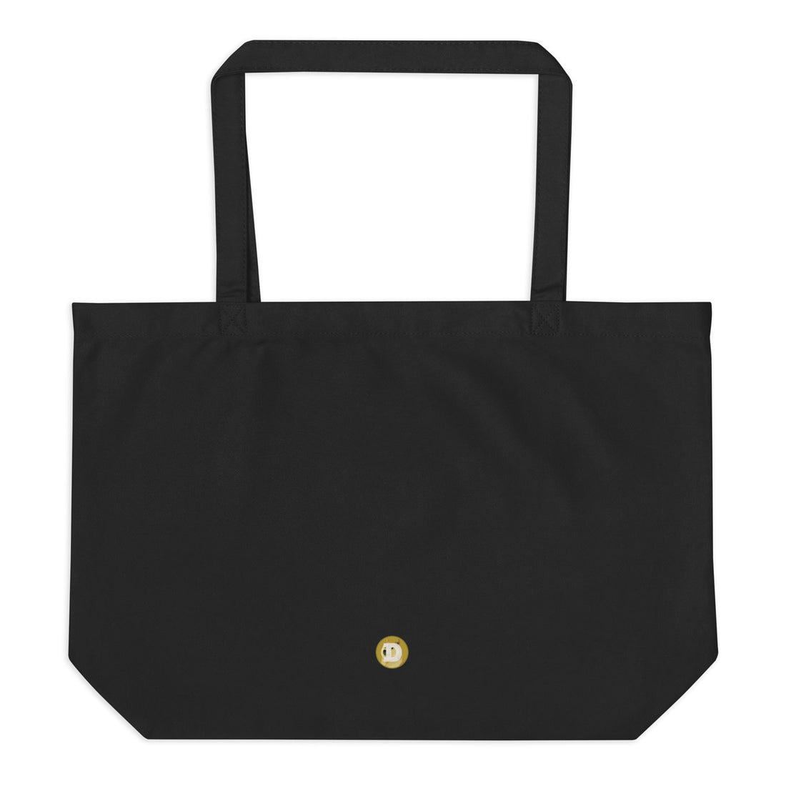 dogecoin tote bag black