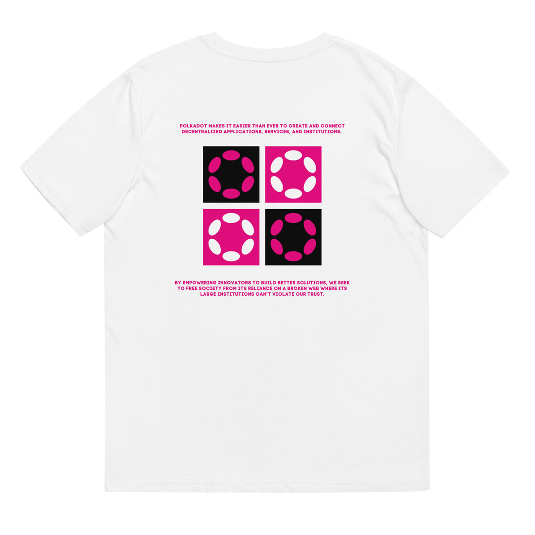 polkadot token back graphic design