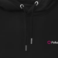 polkadot logo hoodie black