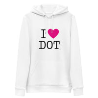 i love polkadot hoodie white