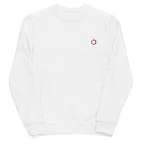 polkadot logo crewneck white