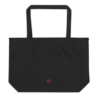 polkadot logo tote bag black