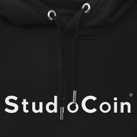 studio coin logo hoodie black