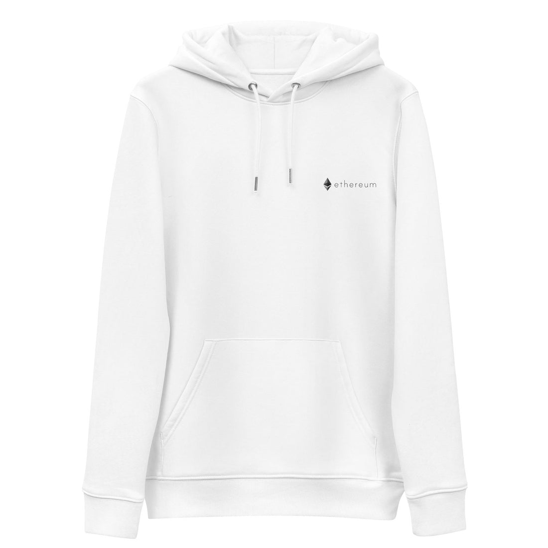 ethereum classic logo hoodie white