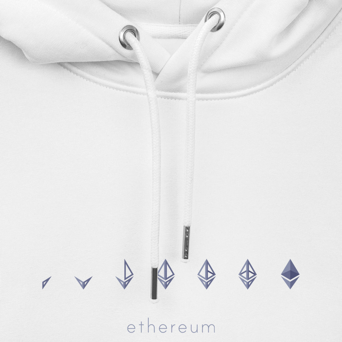 eth logo hoodie white