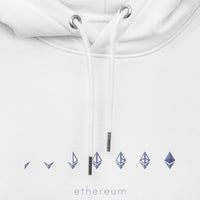 eth logo hoodie white