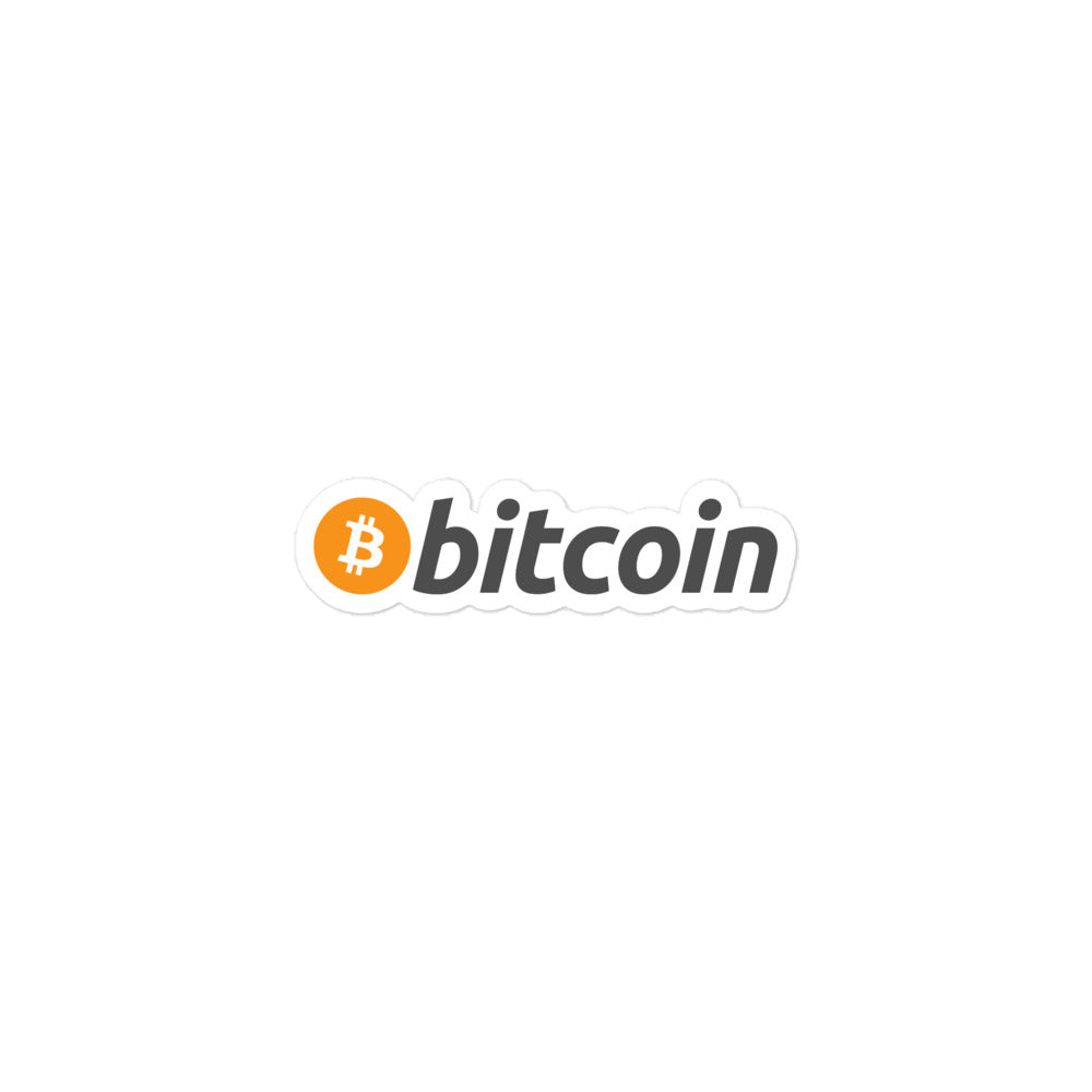 bitcoin logo sticker