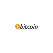 bitcoin logo sticker