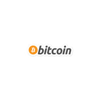 bitcoin logo sticker