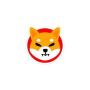 shiba inu logo sticker