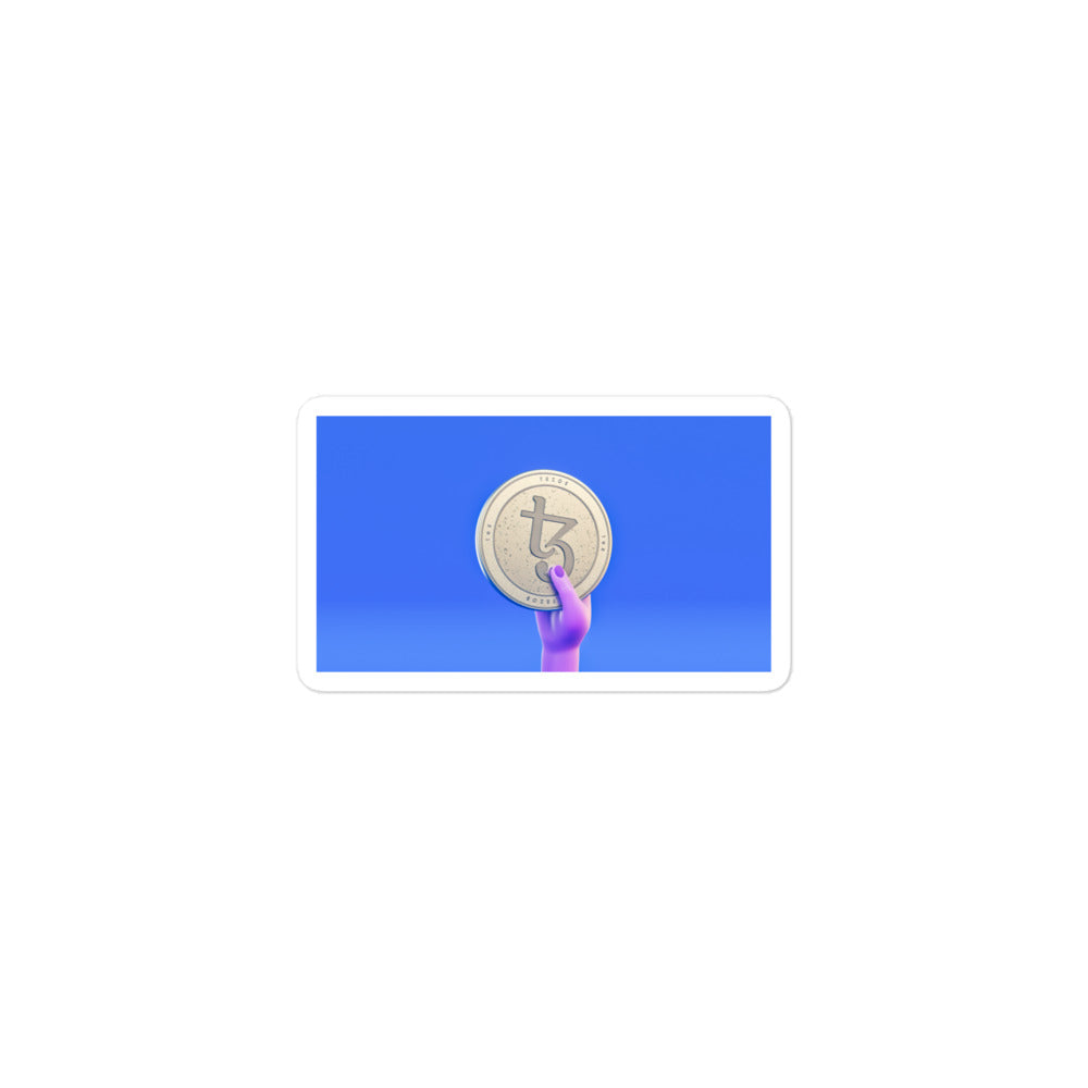 tezos token coin sticker