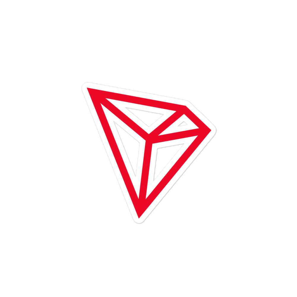 tron trx logo sticker