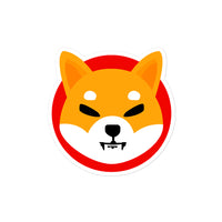 shiba inu token logo sticker