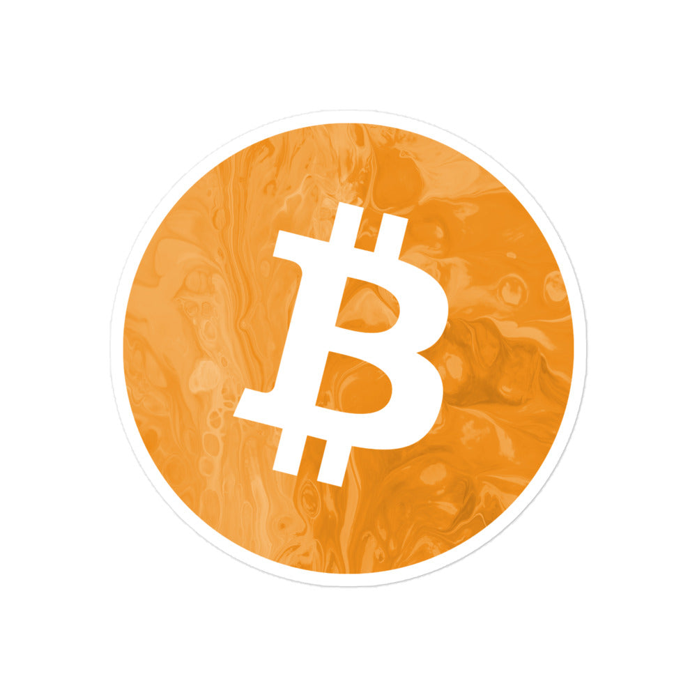graphic btc logo sticker