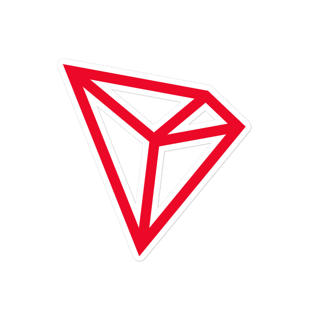 tron trx logo sticker
