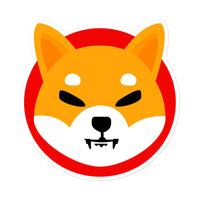 shiba inu logo sticker