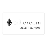 ethereum accepted here sticker
