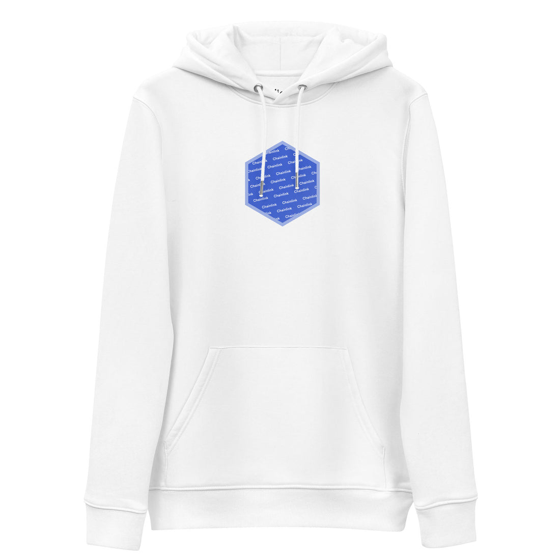 Chainlink link logo hoodie white