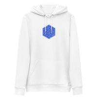 Chainlink link logo hoodie white