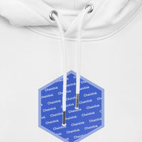 Chainlink link logo hoodie white