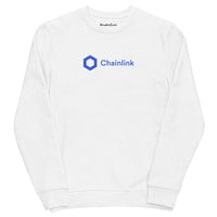 chainlink logo sweatshirt crewneck white