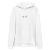 polygon logo hoodie white