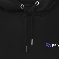 polygon logo hoodie black