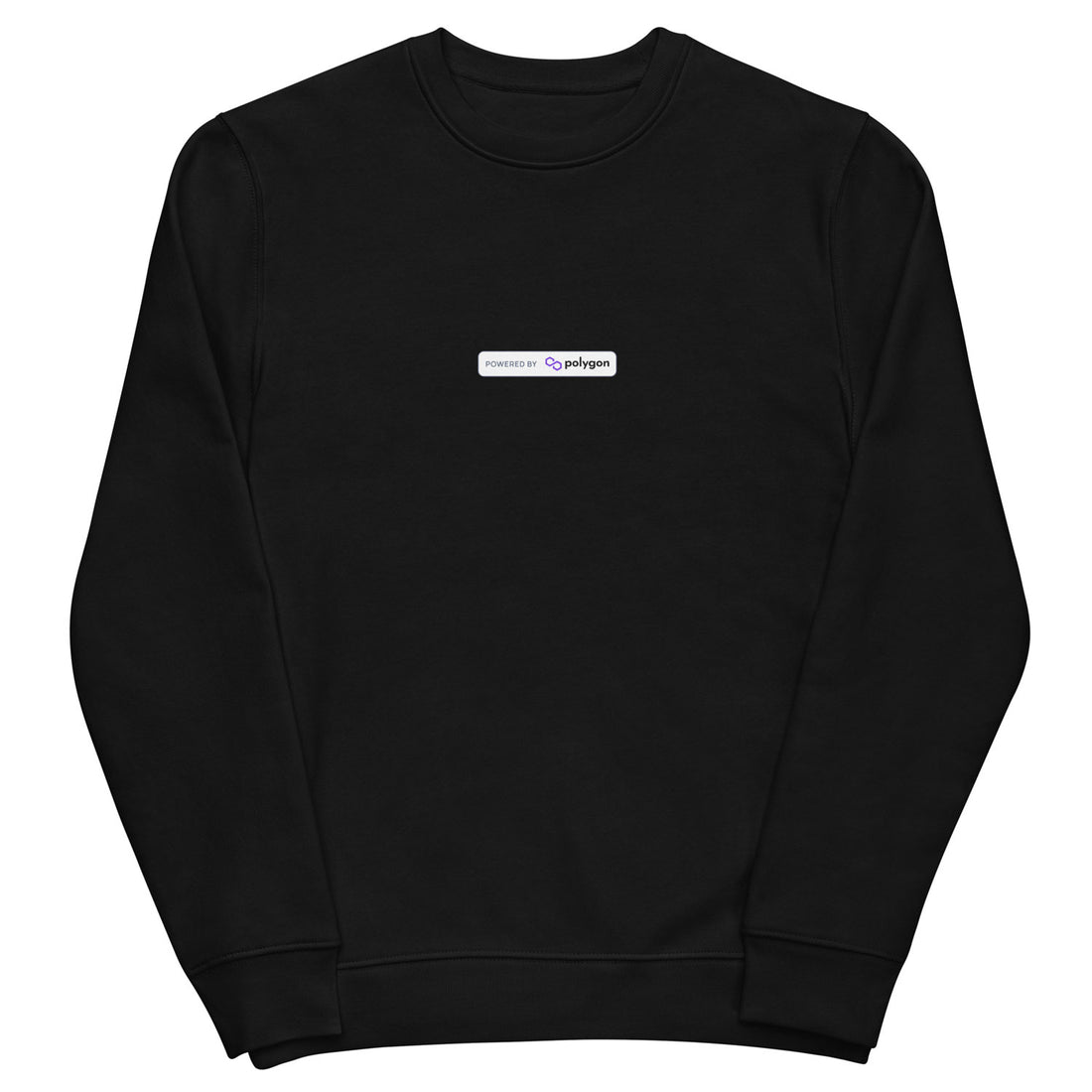 polygon graphic crewneck black