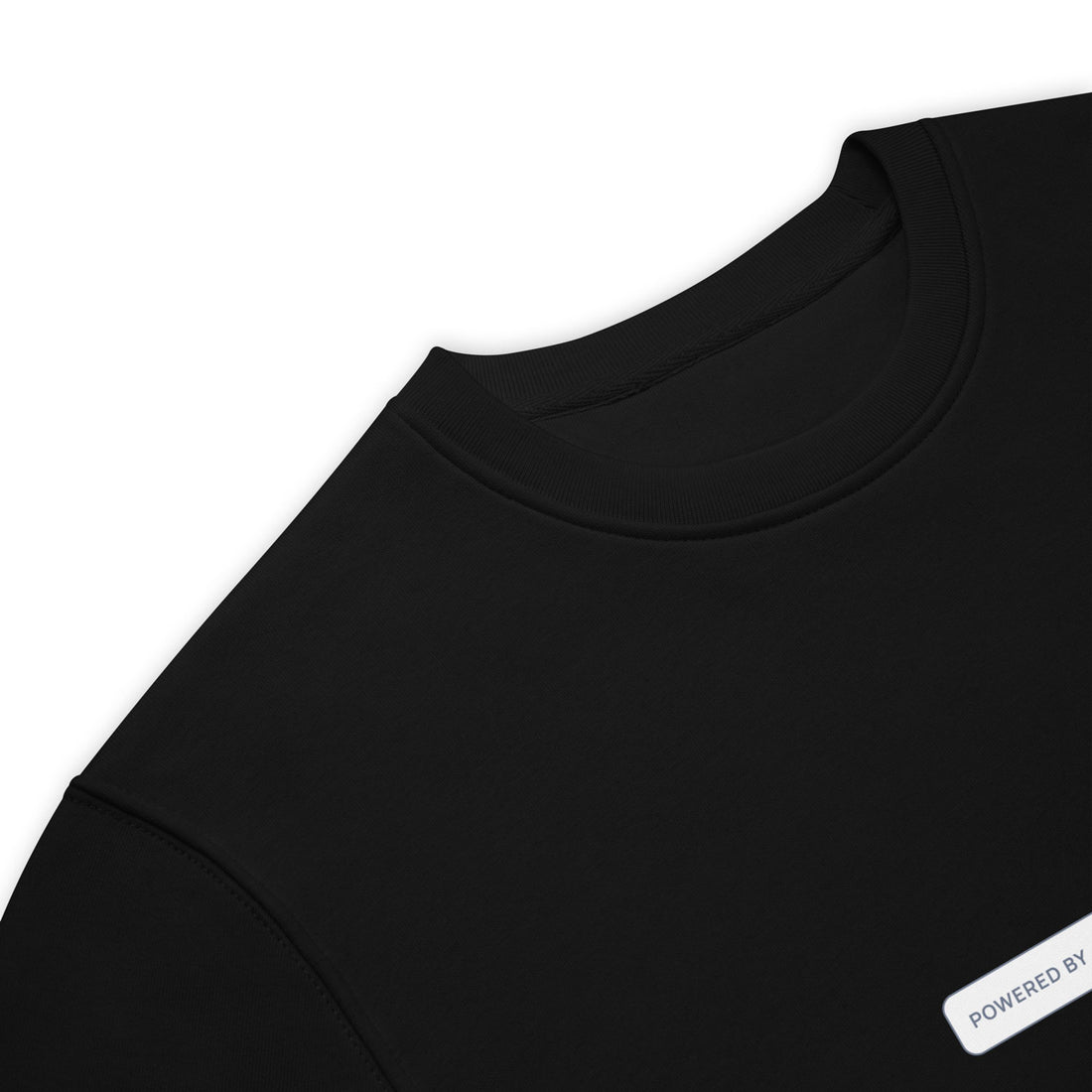 powered by polygon crewneck black