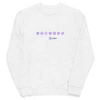 polygon matic graphic crewneck white