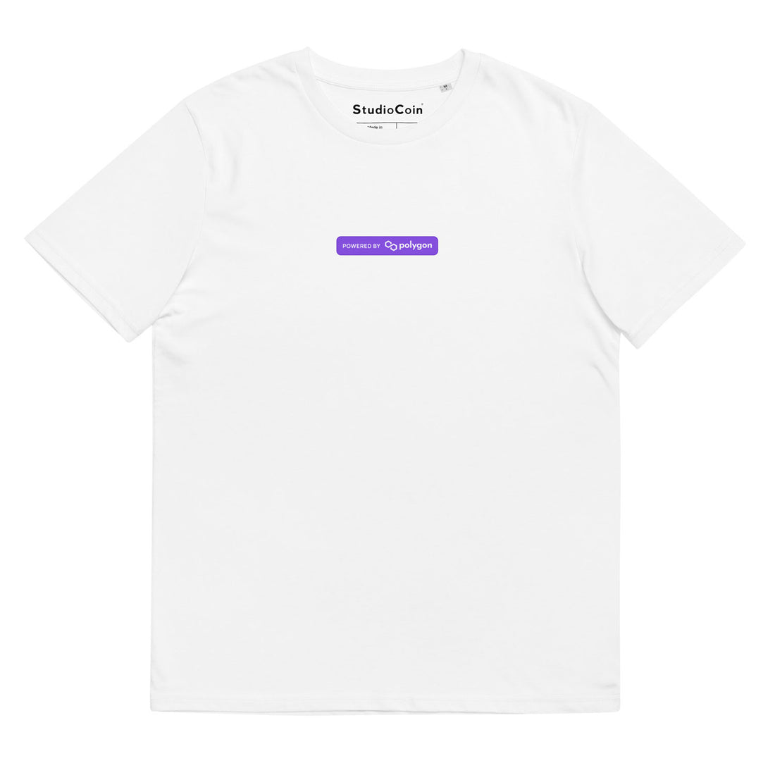 polygon graphic tshirt white