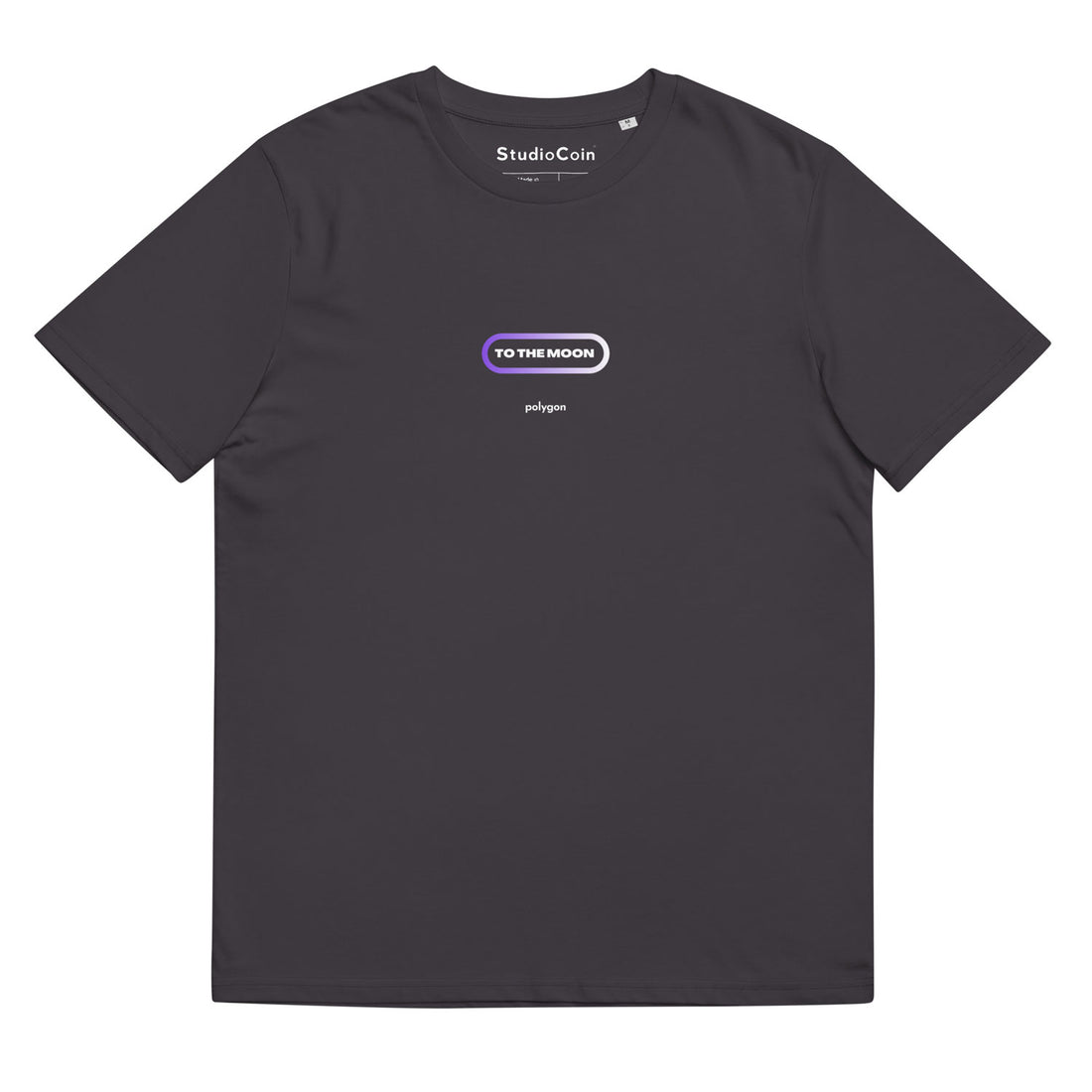 polygon to the moon tshirt anthracite