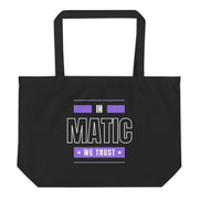 polygon large tote bag black