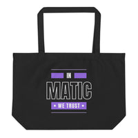 polygon large tote bag black