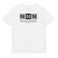 near back logo tshirt white