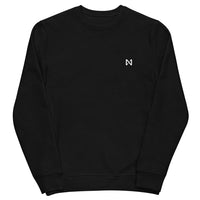 near logo crewneck black