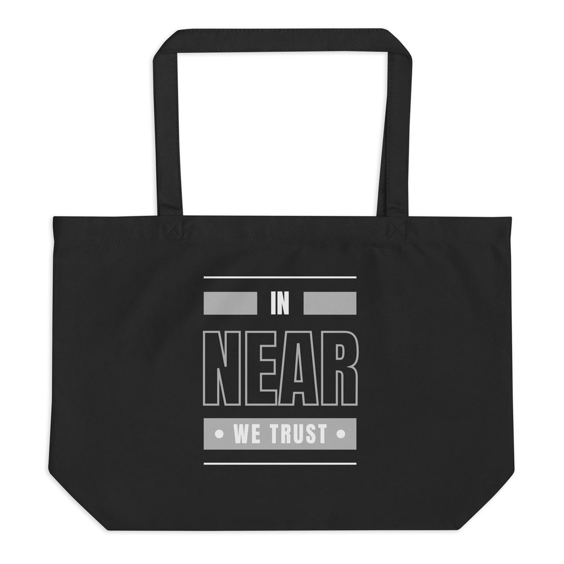 near large tote bag black