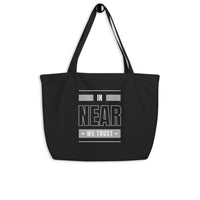near large tote bag black