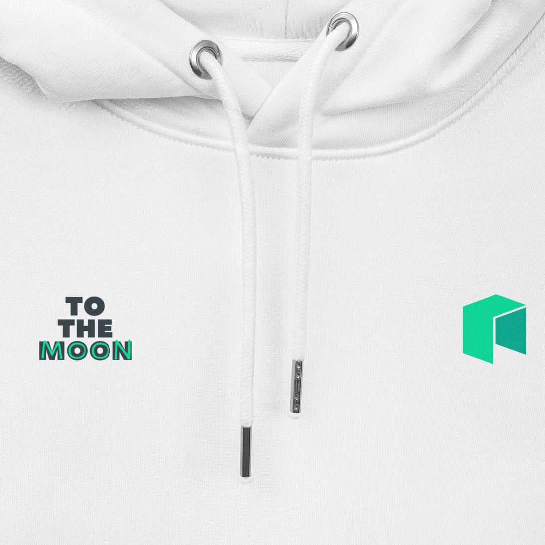 neo token logo hoodie white