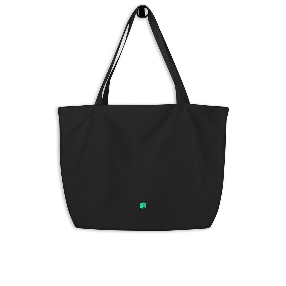 neo large logo tote bag black